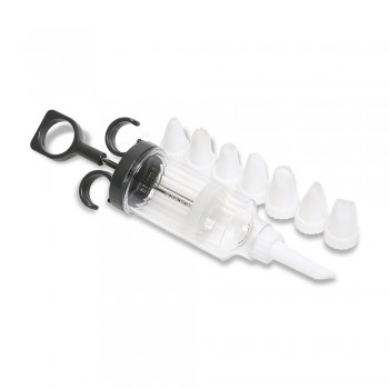 Кондитерский шприц, 8 насадок, пластик пищевой, серия GEMINI, DOSH