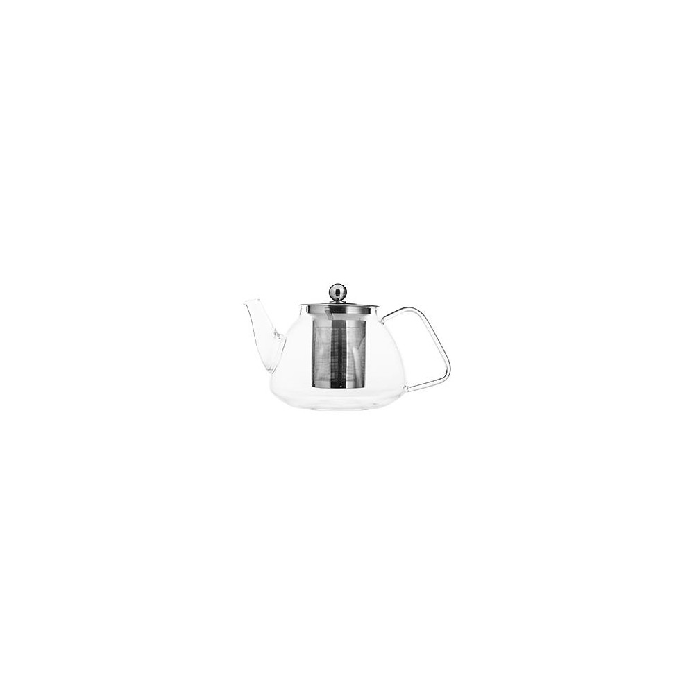 Заварочный чайник со стальным фильтром, 1000 мл, термостойкое боросиликатное стекло, серия Enjoy Tea