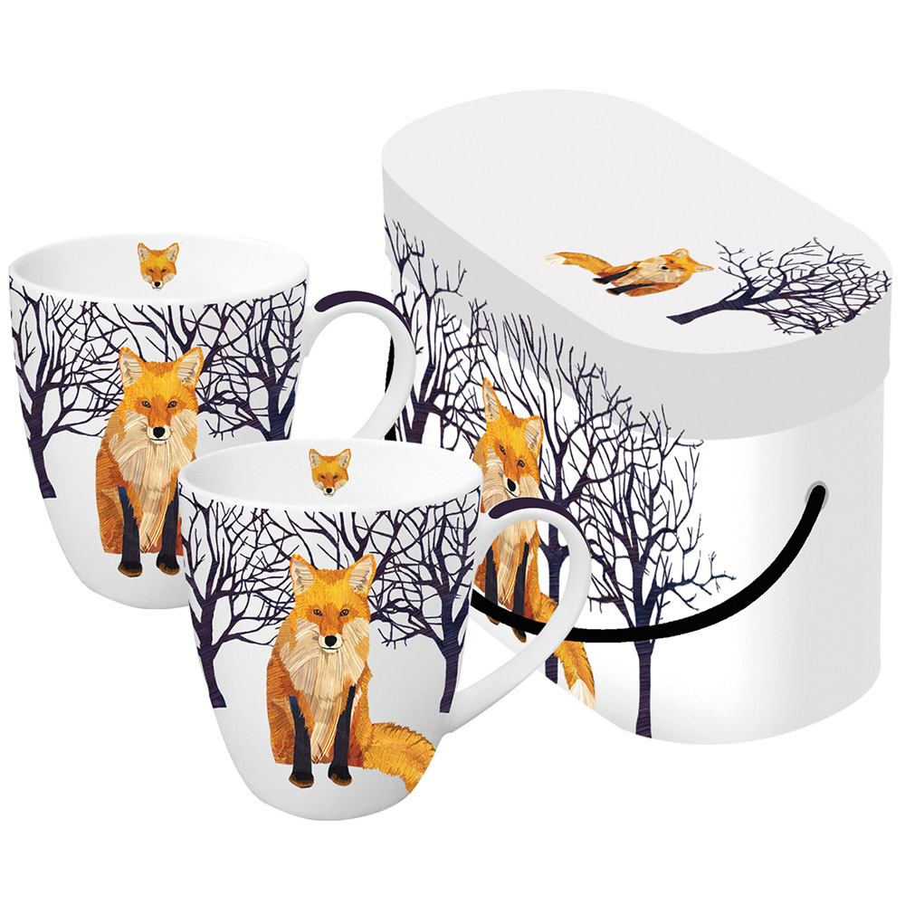 Набор кружек в подарочной коробке winter fox, Paperproducts Design