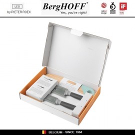 LEO Комплект для нарезки и подачи сыра и фруктов: доска и 2 специальных ножа, BergHOFF