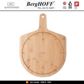 LEO Комплект для нарезки и подачи пиццы: доска и дисковый нож, BergHOFF