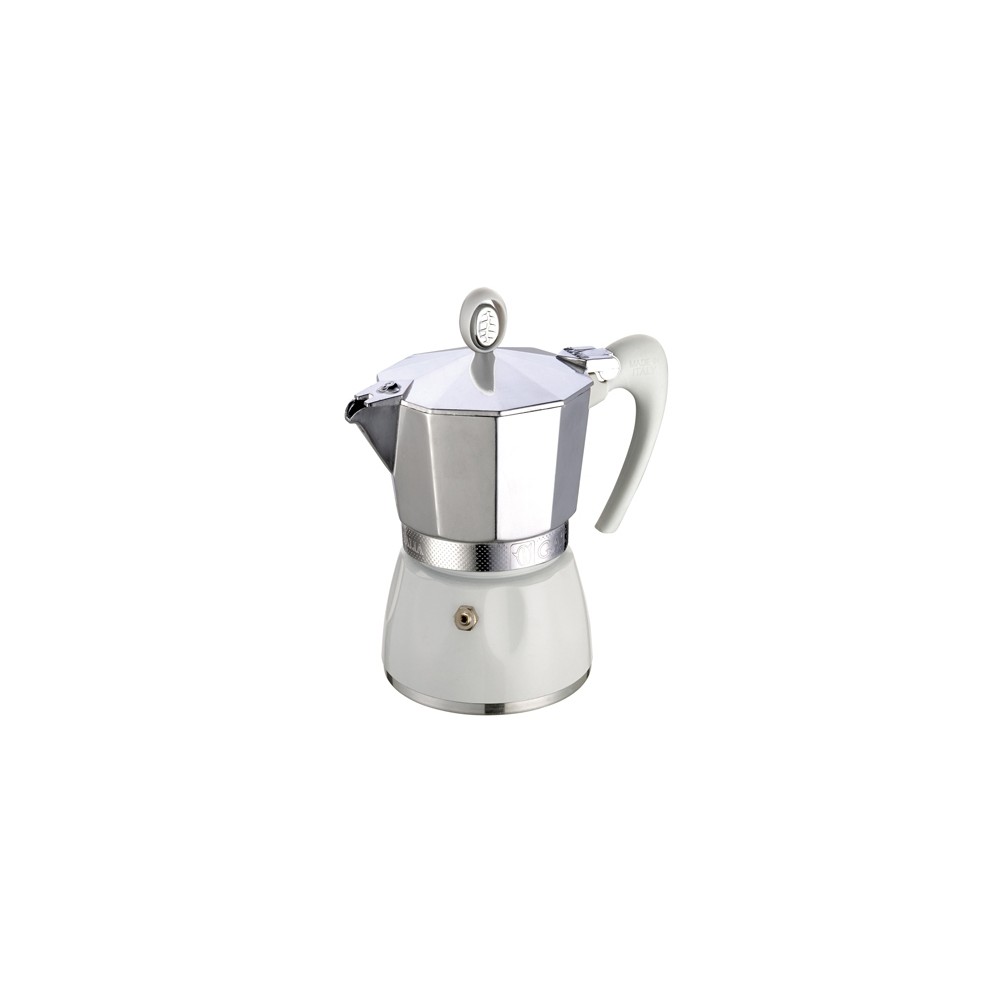 Кофеварка гейзерная DIVA на 6 чашек, белый, индукционное дно, G.A.T.