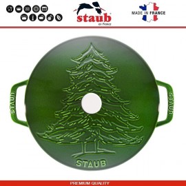 Кастрюля-жаровня Christmas Tree La Cocotte чугунная, 3.6 л, D 24 см, Staub