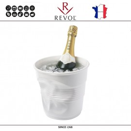 Ведро "Мятая керамика" Froisses для шампанского, 3 л, D 20 см, H 19,5 см, красный, REVOL