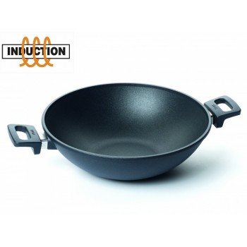 Вок-казан индукционный Titanium Nowo Induction, D 32 см, литой алюминий, антипригарное титаново-керамическое покрытие, WOLL