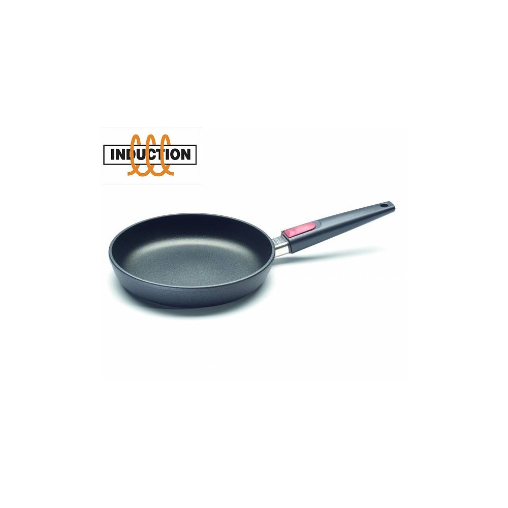 Сковорода со съемной ручкой Titanium Nowo Induction, D 24 см, литой алюминий, антипригарное титаново-керамическое покрытие, WOLL