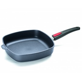 Сковорода квадратная 2 в 1 (форма для духовки) со съемной ручкой Diamond Titan Best, 26x26 см, литой алюминий, антипригарное алмазное покрытие, WOLL