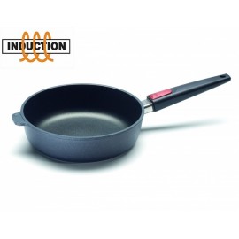 Сковорода глубокая со съемной ручкой Titanium Nowo Induction, D 24 см, литой алюминий, антипригарное титаново-керамическое покрытие, WOLL