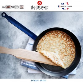 Сковорода Force Blue для блинов, D 24 см, голубая сталь, de Buyer