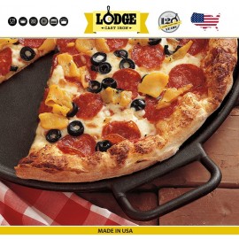 Противень для пиццы чугунный, D 35 см, Lodge
