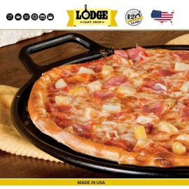 Противень для пиццы чугунный, D 35 см, Lodge
