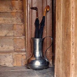 Кувшин для цветов и зонтов,  ваза напольная, H 43 см, олово, серия UMBRA, Cosi Tabellini