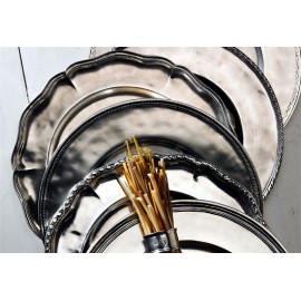 Тарелка настенная декоративная, D 10,5 см, олово, серия LIGURIA, Cosi Tabellini