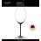 Бокал для красных вин Syrah, объем 650 мл, зеленая ножка, ручная выдувка, FATTO A MANO, RIEDEL