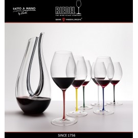 Набор бокалов FATTO A MANO ручной выдувки для красных вин Cabernet и Merlot, 6 шт по 625 мл, хрусталь, Riedel