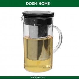 Заварочный кувшин GRUS с фильтром для чая и горячих напитков, 1 литр, термостойкое DOSH