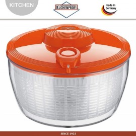 Центрифуга для сушки овощей, 3,25 л, D 24 см, оранжевый, Kuchenprofi