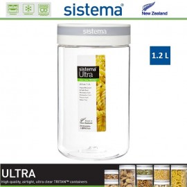 Контейнер высокий, TRITAN ULTRA, 1.2 л, стеклопластик пищевой, SISTEMA