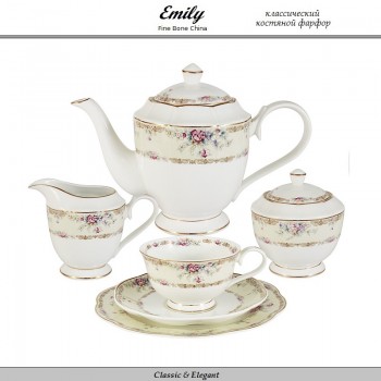 Чайный сервиз San Marino, 21 предмет на 6 персон, костяной Emily