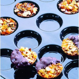 Форма кондитерская, 24 ячейки, D 8 см, H 1 см, силикон, Flexipan, MATFER