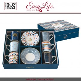 Кофейный набор CoffeeMANIA SeaSide, 12 предметов на 6 персон, Easy Life
