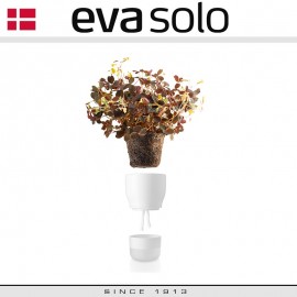 Горшок для растений с функцией самополива, D 9 см, белый, Eva Solo