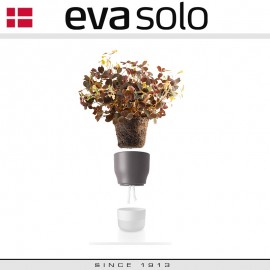 Горшок для растений с функцией самополива, D 9 см, серый, Eva Solo