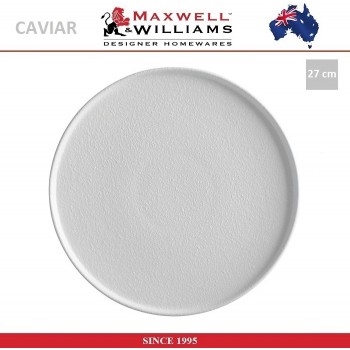 Обеденная тарелка Caviar белый, 26.5 см, Maxwell & Williams
