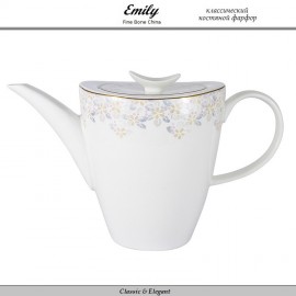 Комплект чайной посуды Pearl, 14 предметов на 6 персон, костяной фарфор, Emily