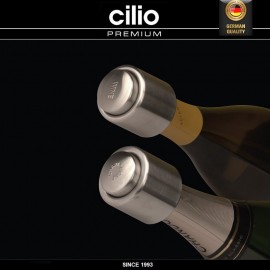 Пробка для бутылки вина, сталь нержавеющая, Cilio
