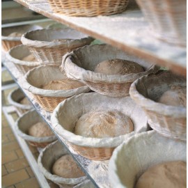 Корзина для расстойки хлеба с чехлом, D 28,5 см, H 13 см,  лоза ивовая, MATFER