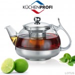 Заварочный чайник Lotus со съемным стальным фильтром, 1.2 л, Kuchenprofi