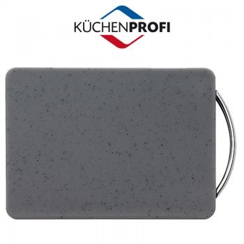 Доска разделочная с ручкой, L 27 см, W 20 см, цвет графит, сталь, Kuchenprofi