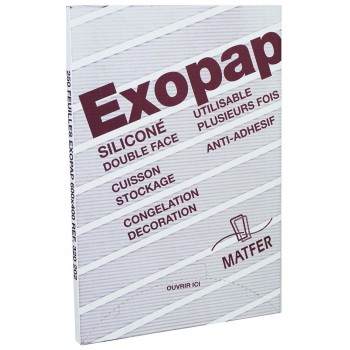 Бумага для выпечки силиконовая, 250 шт, L 60 см, W 40 см, Exopap, MATFER