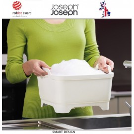 Контейнер Wash and Drain для мытья и сушки посуды, белый, Joseph Joseph