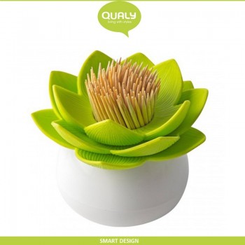 Диспенсер Lotus для зубочисток, зеленый, Qualy