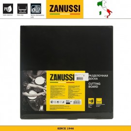 Доска разделочная квадратная, 35х35 см, цвет черный, пластик пищевой, Zanussi