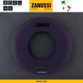 Весы кухонные электронные на 5 кг, круглые, цвет фиолетовый, серия Bologna, Zanussi