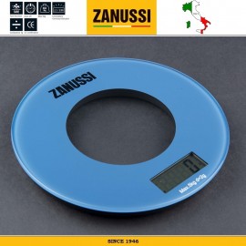 Весы кухонные электронные на 5 кг, круглые, цвет синий, серия Bologna, Zanussi