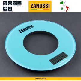 Весы кухонные электронные на 5 кг, круглые, цвет голубой, серия Bologna, Zanussi