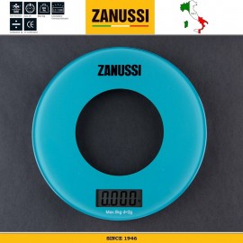 Весы кухонные электронные на 5 кг, круглые, цвет голубой, серия Bologna, Zanussi
