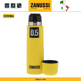Термос, V 0,5 л, сталь нержавеющая, желтое покрытие, серия Cervinia, Zanussi