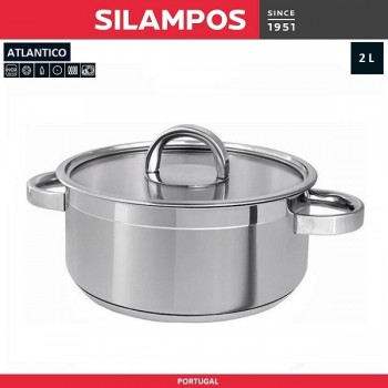 Кастрюля ATLANTICO низкая, 2 литра, D 18 см, Silampos, Португалия