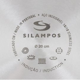 Набор посуды 4 предмета, индукционное дно, матовая сталь 18/10, серия Royal Satin, Silampos