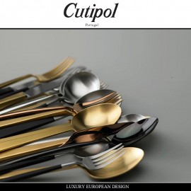 Набор столовых приборов PICCADILLY GOLD MATT, 24 предмета на 6 персон, сталь 18/10, матовая позолота, Cutipol