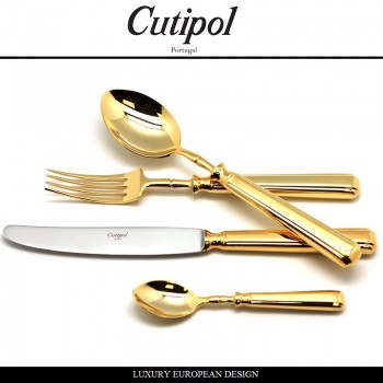Набор столовых приборов PICCADILLY GOLD, 72 предмета на 12 персон, сталь 18/10, позолота, Cutipol