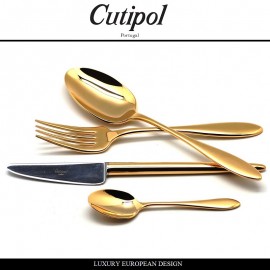 Набор столовых приборов VAN DER ROHE GOLD, 24 предмета на 6 персон, позолота 24 KTS, Cutipol Набор столовых приборов VAN DER ROHE GOLD, 24 предмета на 6 персон, позолота 24 KTS, Cutipol