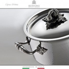 Кастрюля Opus Prima, ручная работа, D 20 см, 3.5 л, многослойная сталь, RUFFONI