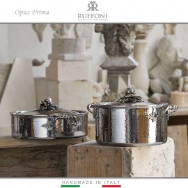 Кастрюля Opus Prima, ручная работа, D 20 см, 3.5 л, многослойная сталь, RUFFONI