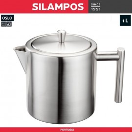 Заварочный чайник OSLO со стальным фильтром, 1000 мл, Silampos
